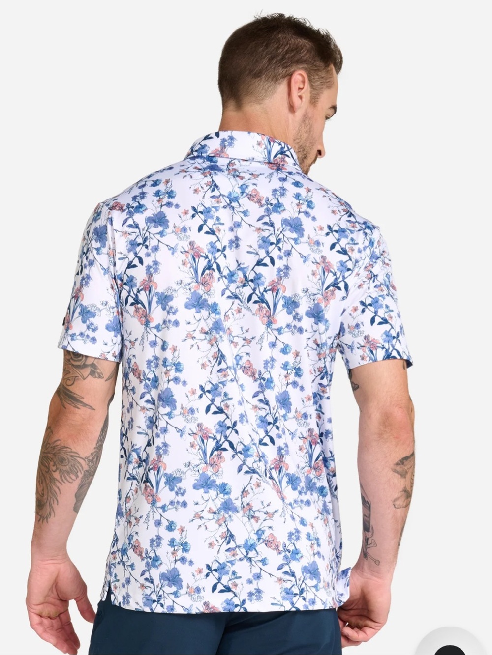 Bad Birdie Core Performance Polo Floral - Picture 5 of 13